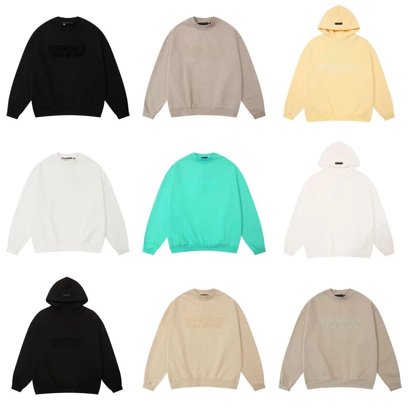 Fear of God FOG Essentials Oversized Streetwear Sweatshirt and Hoodie Multicolor