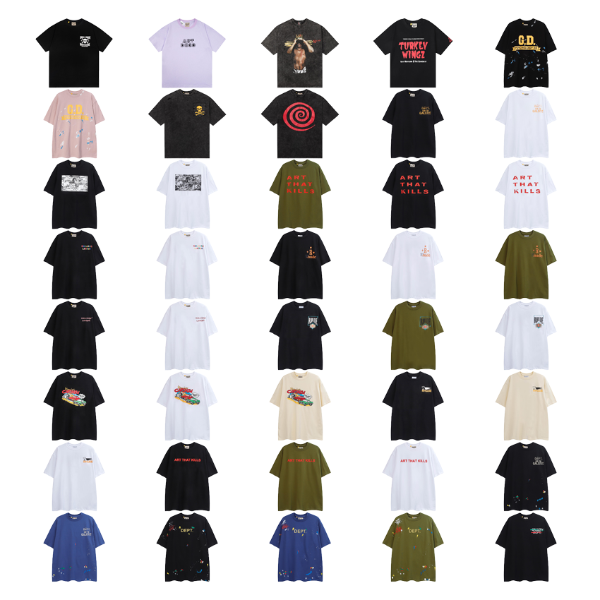 Gallery Dept. Graphic Streetwear T-Shirt Collection Multicolor