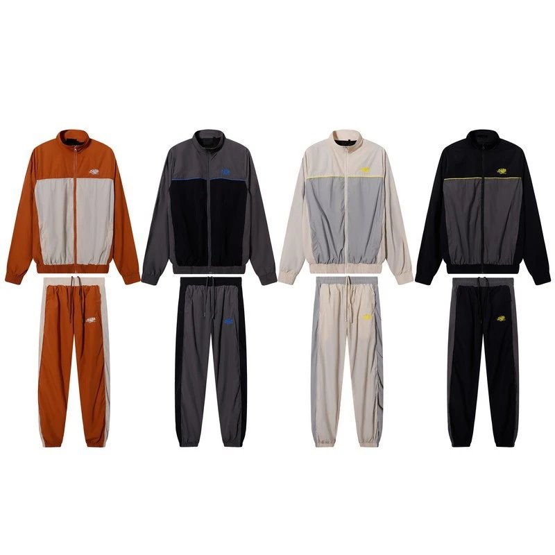 Design Colorblock Casual Tracksuit Set Multicolor