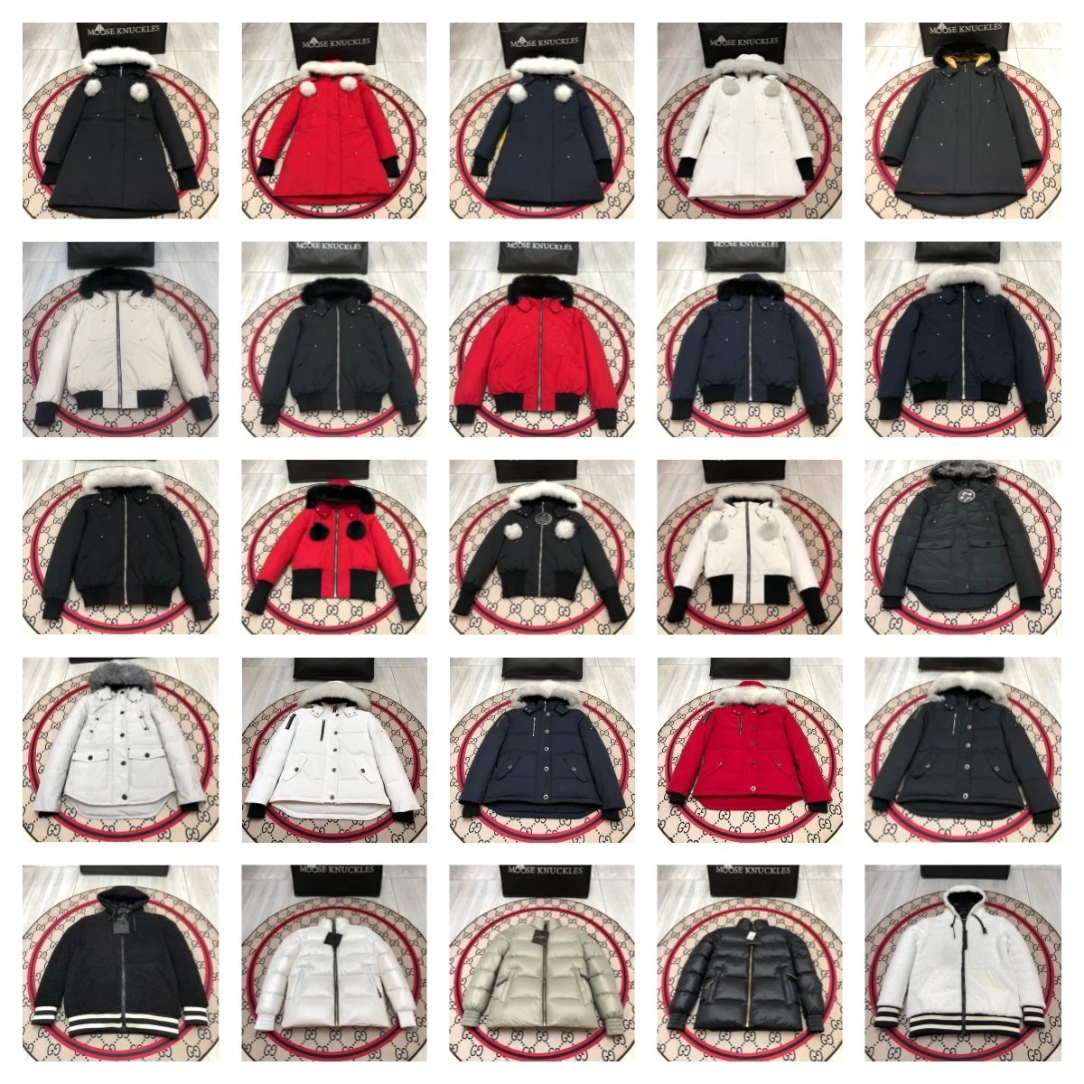 Moose Knuckles Puffer Jacket Winter Down Jacket Multicolor
