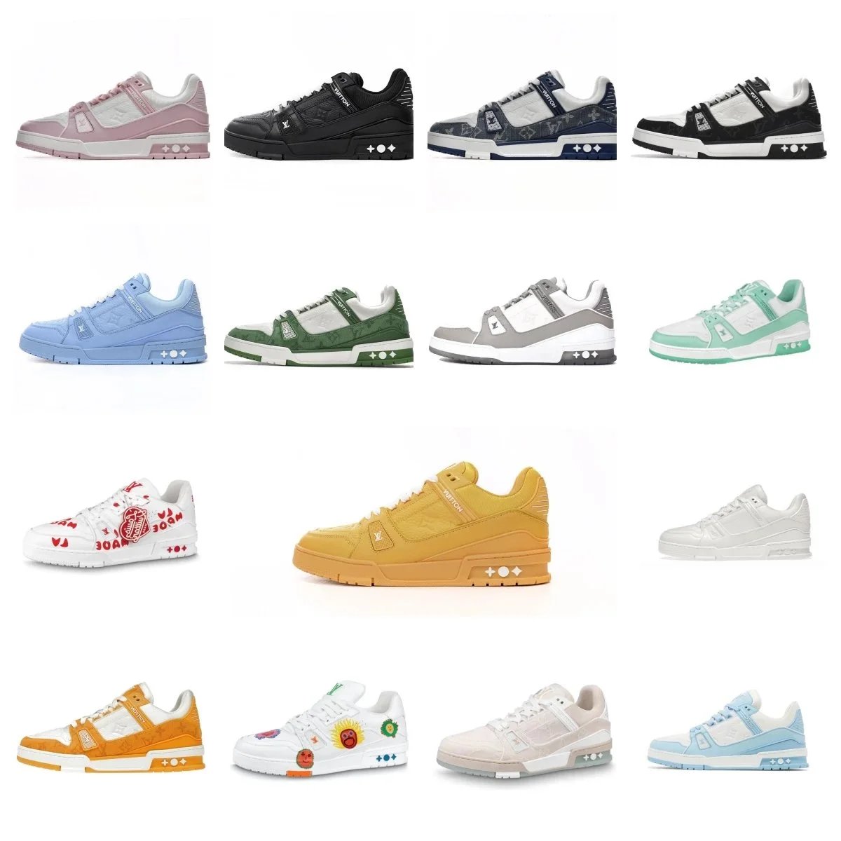 Louis Vuitton LV Trainer Sneaker Chunky Low Top Sneakers Multicolor