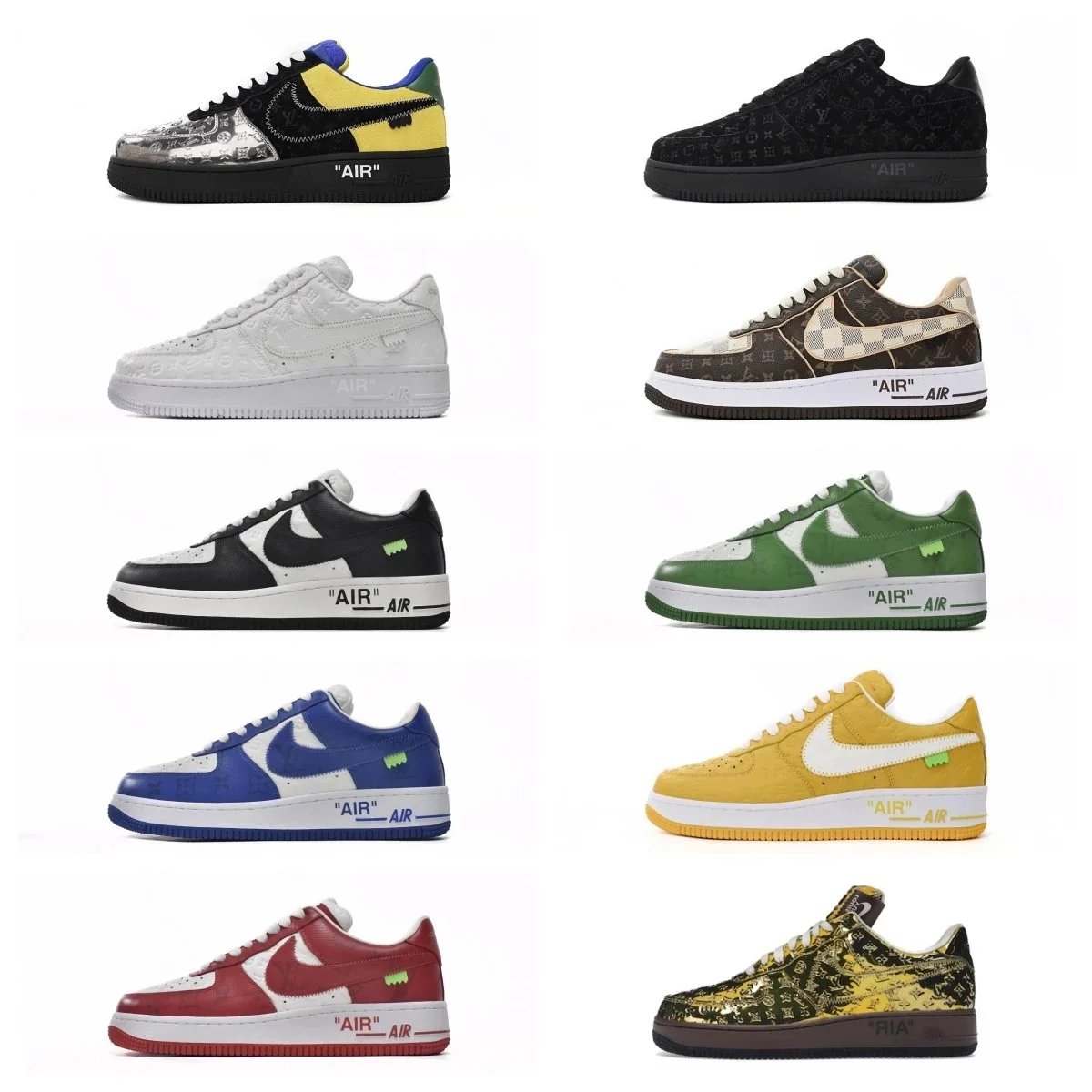 Louis Vuitton LV Air Force 1 Chunky Sneakers Multicolor
