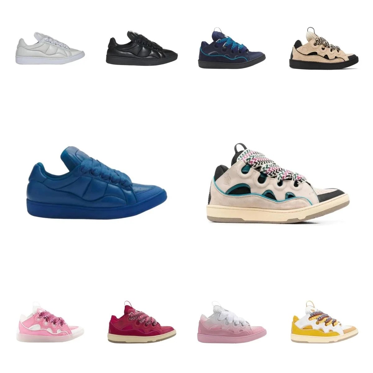 Lanvin Curb Chunky Sneakers Multicolor