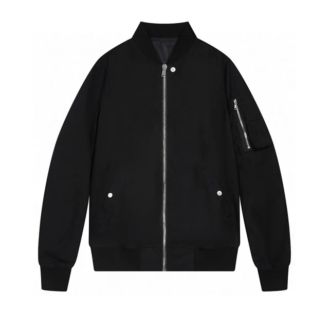 Design Minimalist Bomber Jacket Black