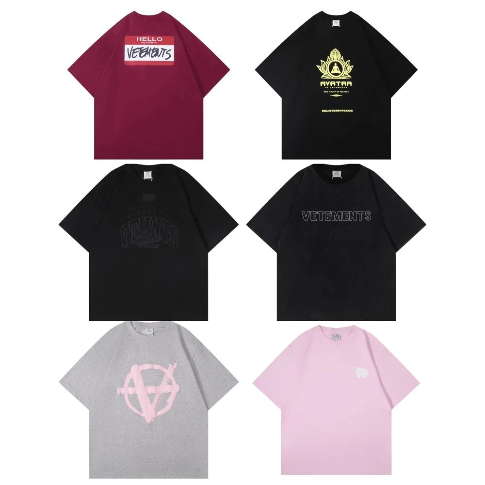 Vetements Graphic Print Oversized Tee Multicolor