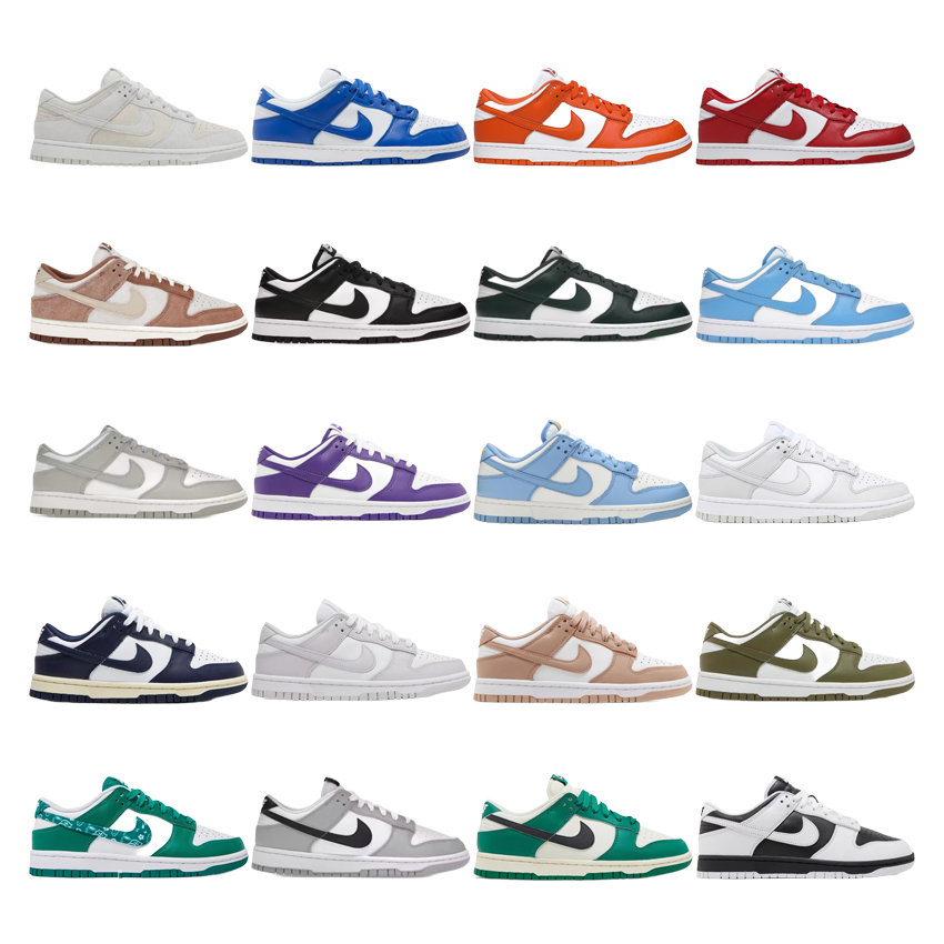 Nike Dunk Low Retro Chunky Sneakers Multicolor