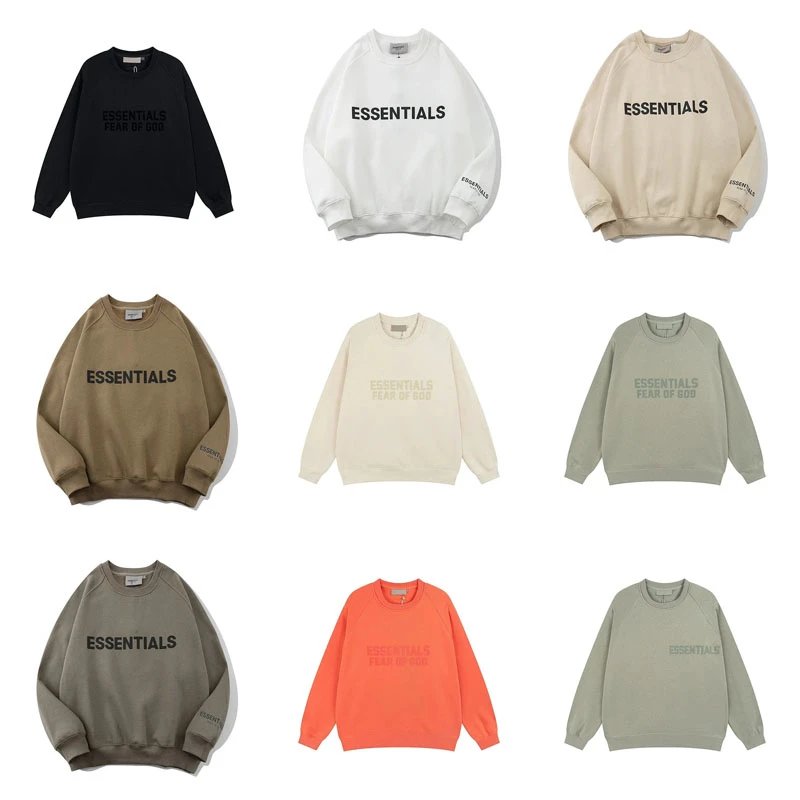 Fear of God FOG Essentials Oversized Crewneck Sweatshirt Multicolor