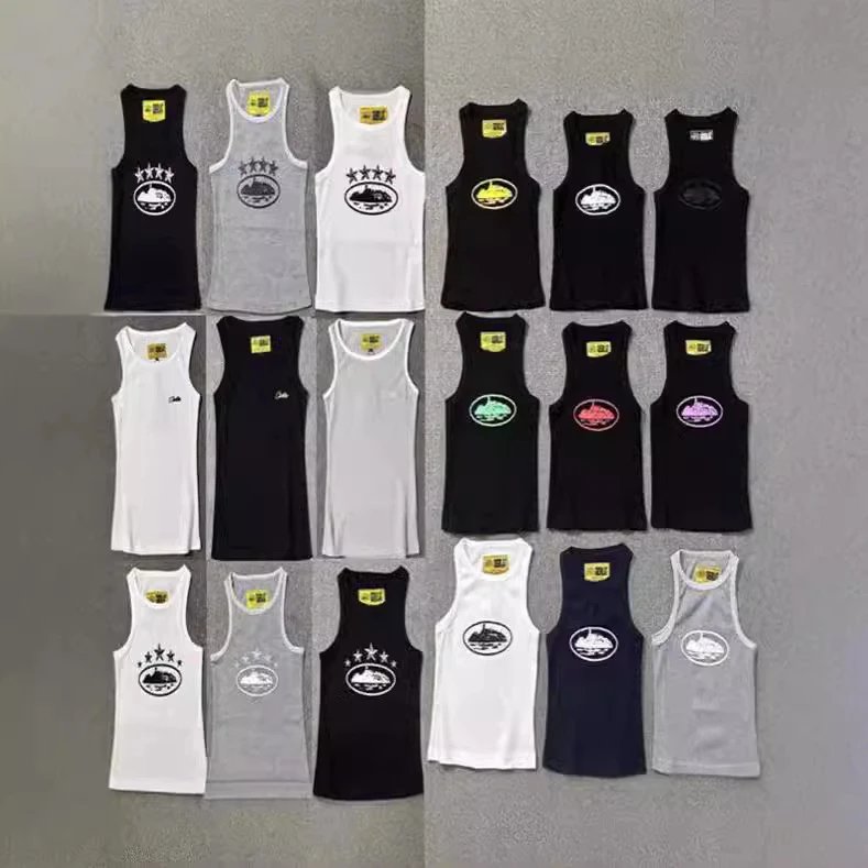 Corteiz Corteiz Rules The World Graphic Streetwear Tank Top Multicolor