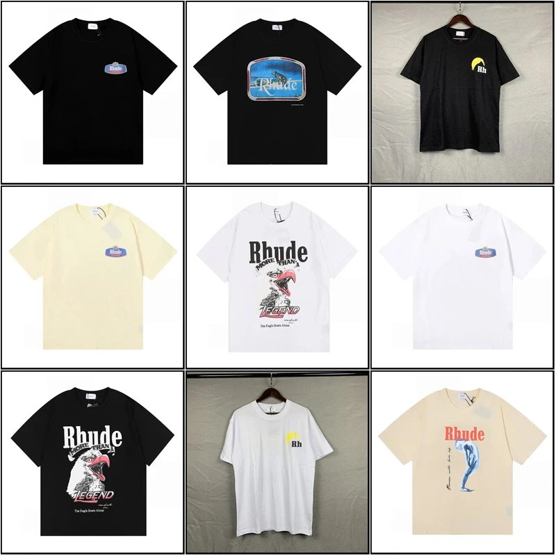 Rhude Graphic Print Oversized Tee Multicolor