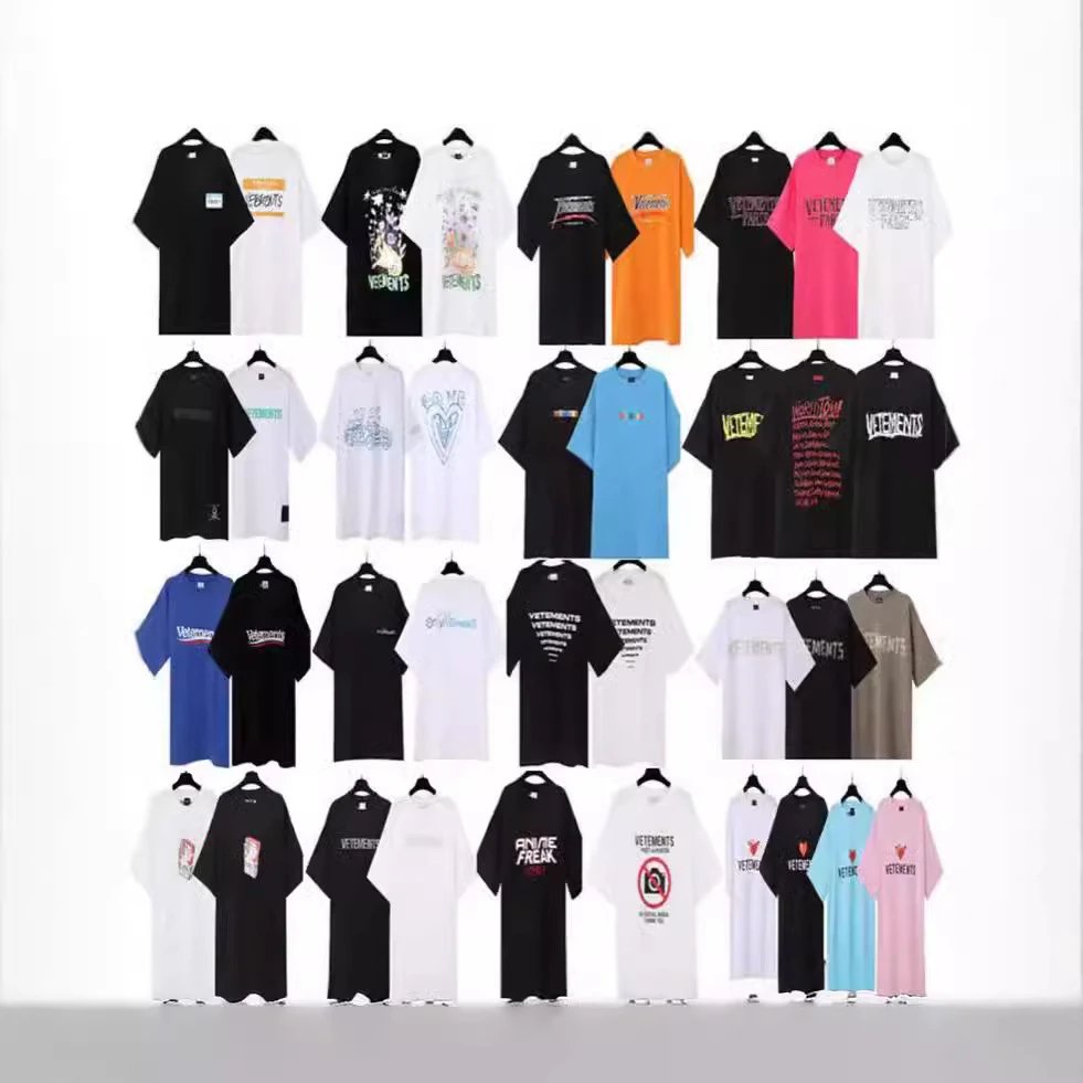 Vetements Graphic Print Oversized Tee Multicolor