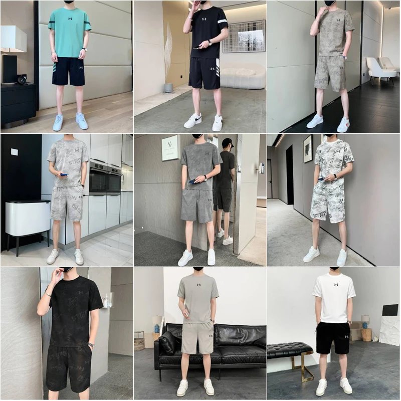 Under Armour UA Athletic casual T-Shirt and Shorts Set Multicolor