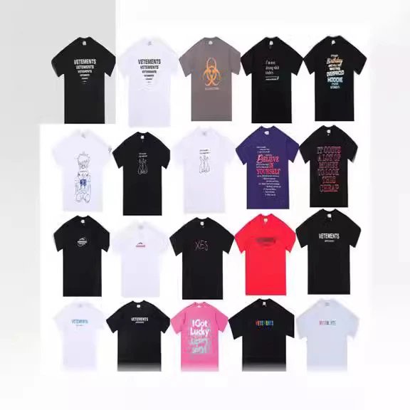 Vetements Graphic Print Oversized Tee Multicolor