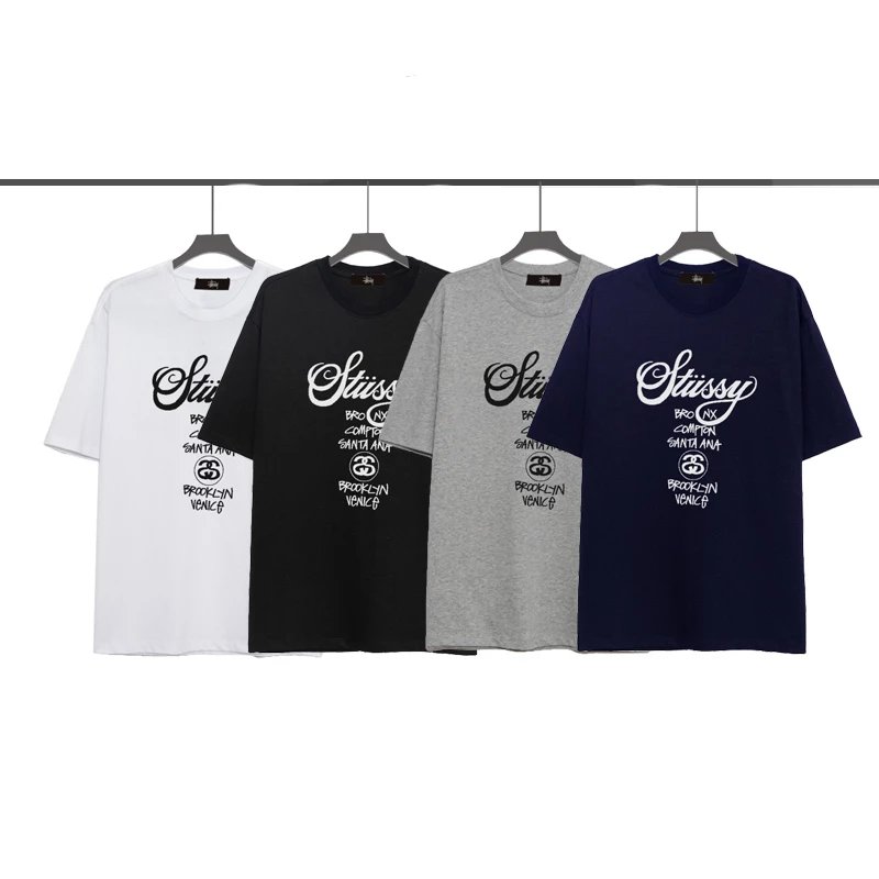 Stussy World Tour Graphic Streetwear T-Shirt Multicolor