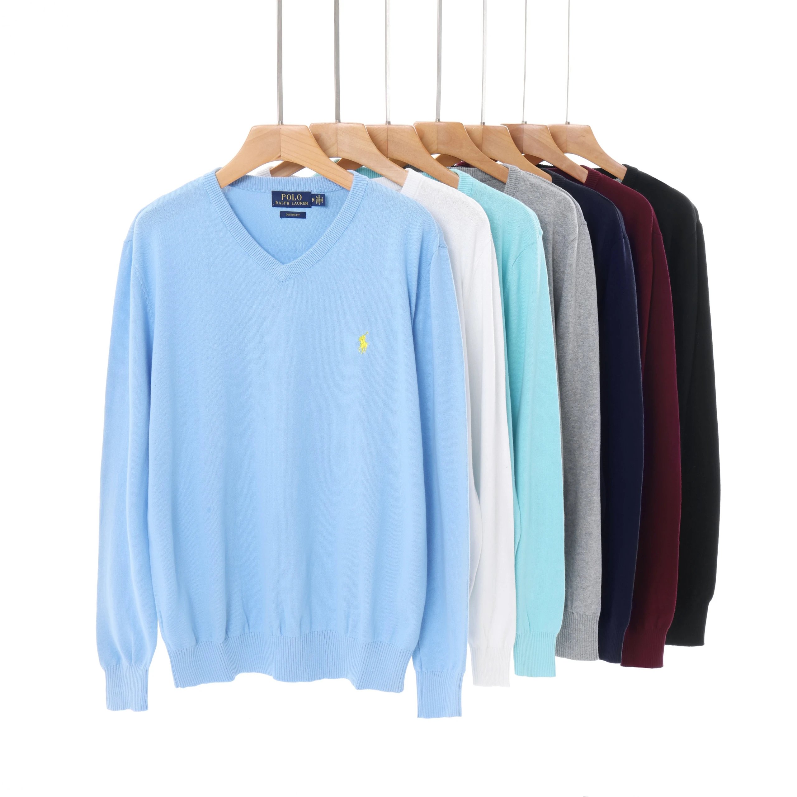 Polo Ralph Lauren V-Neck Classic Knit Sweater Multicolor