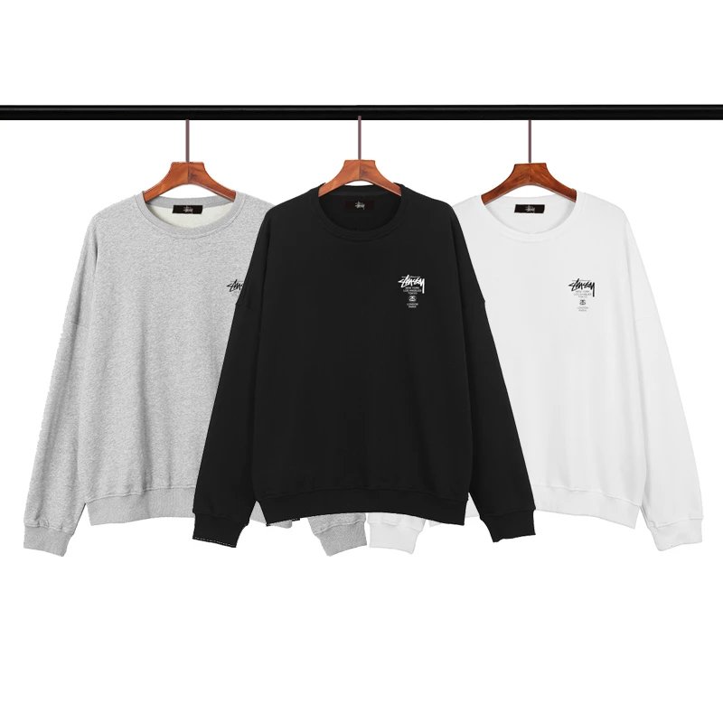 Stussy World Tour Oversized Crewneck Sweatshirt Multicolor