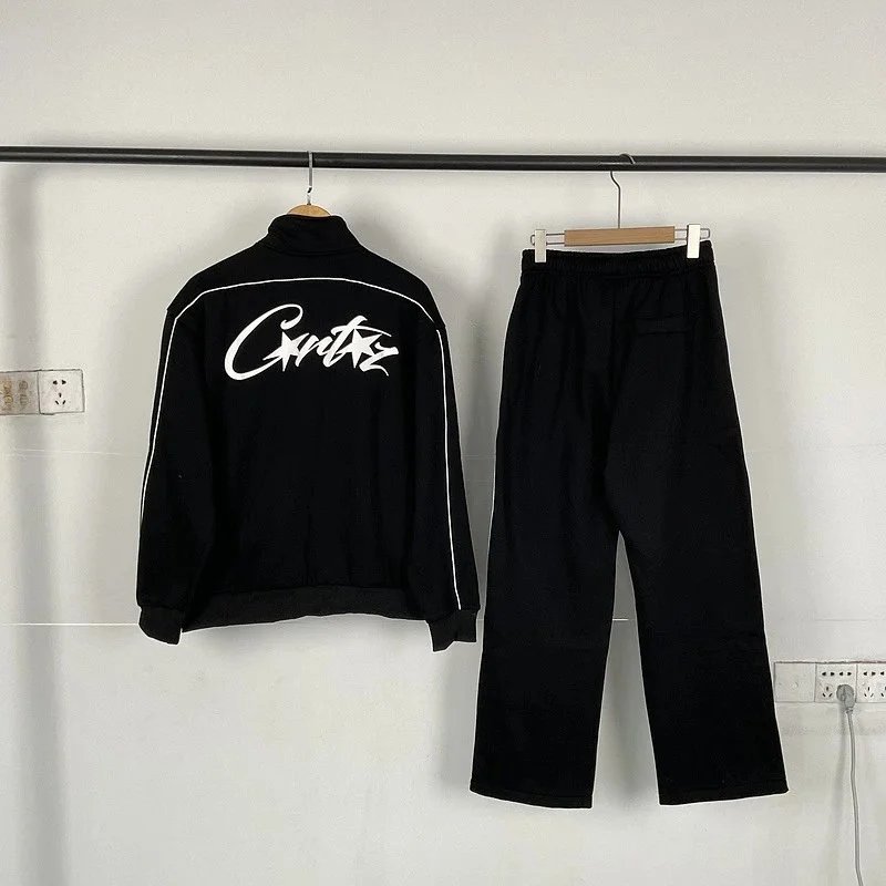 Corteiz Tracksuit Streetwear Matching Set Black