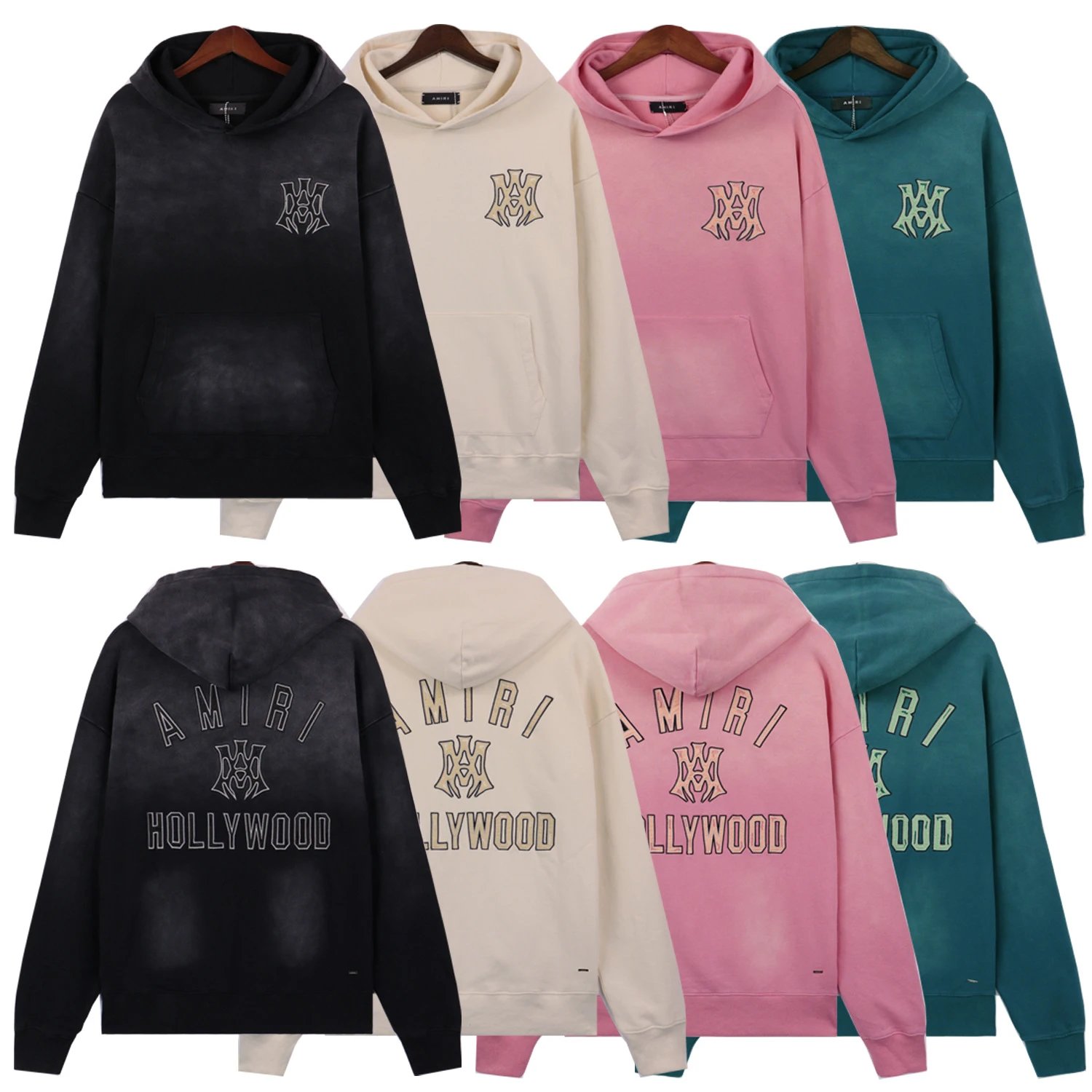 Amiri Hollywood Graphic Streetwear Hoodie Multicolor