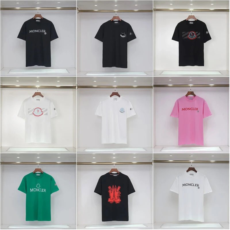 Moncler Graphic Print Cotton T-Shirt Multicolor