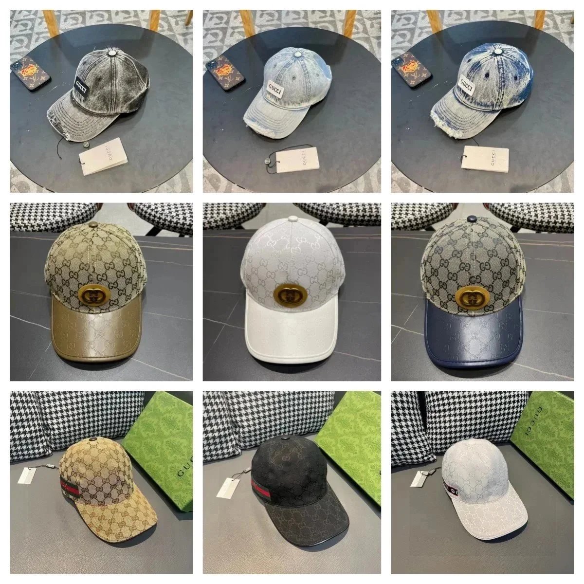 Gucci GG Supreme Vintage Baseball Cap Multicolor