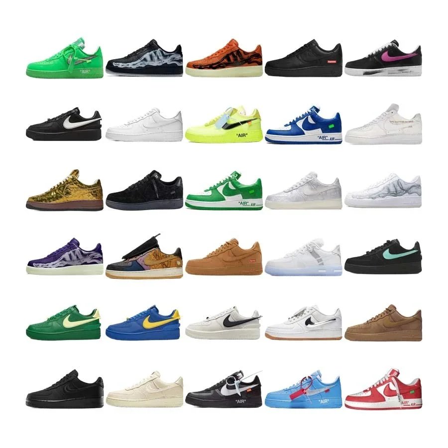 Nike Air Force 1 Iconic Basketball Sneakers Multicolor