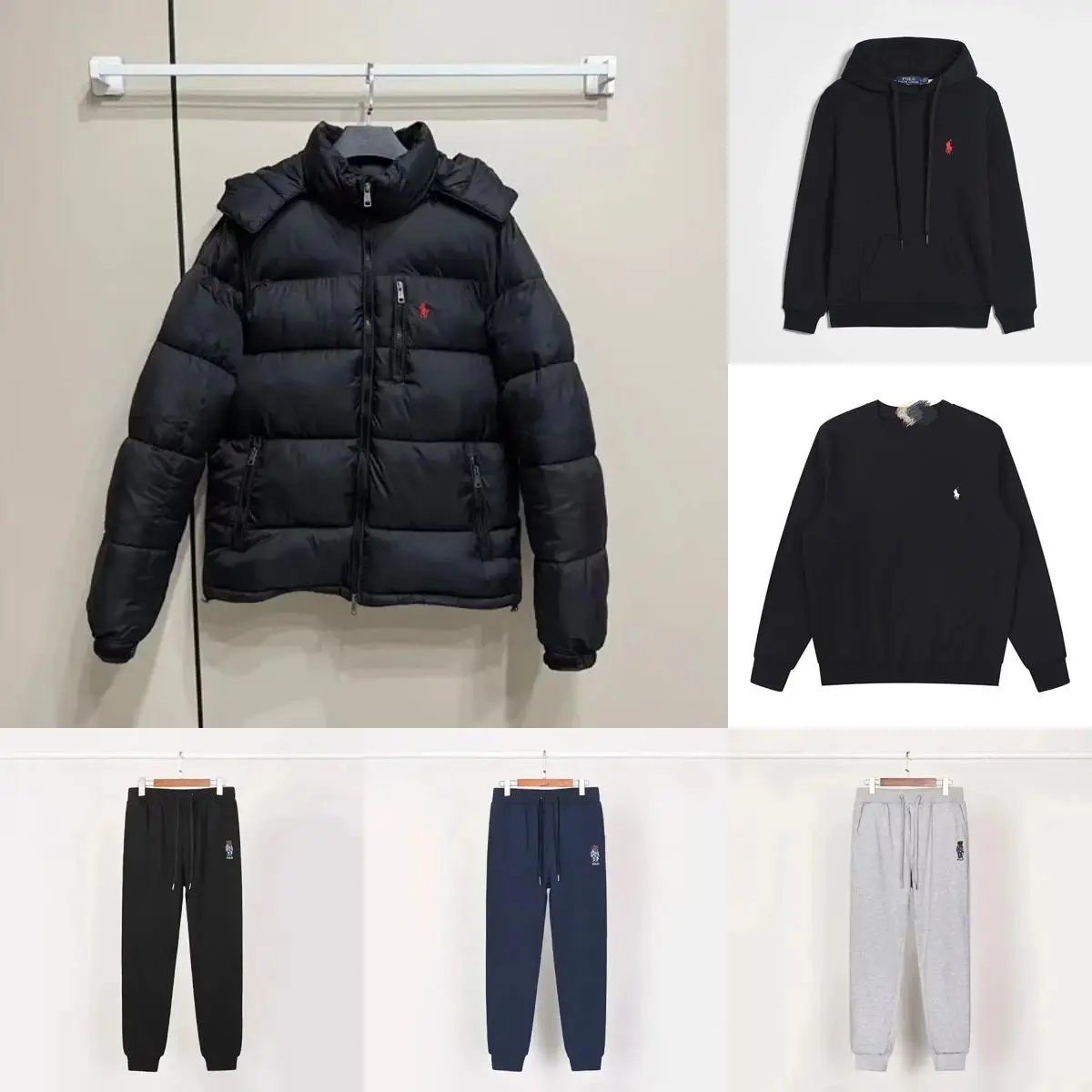 Ralph Lauren RL Polo Bear Collection Casual Apparel Set Black