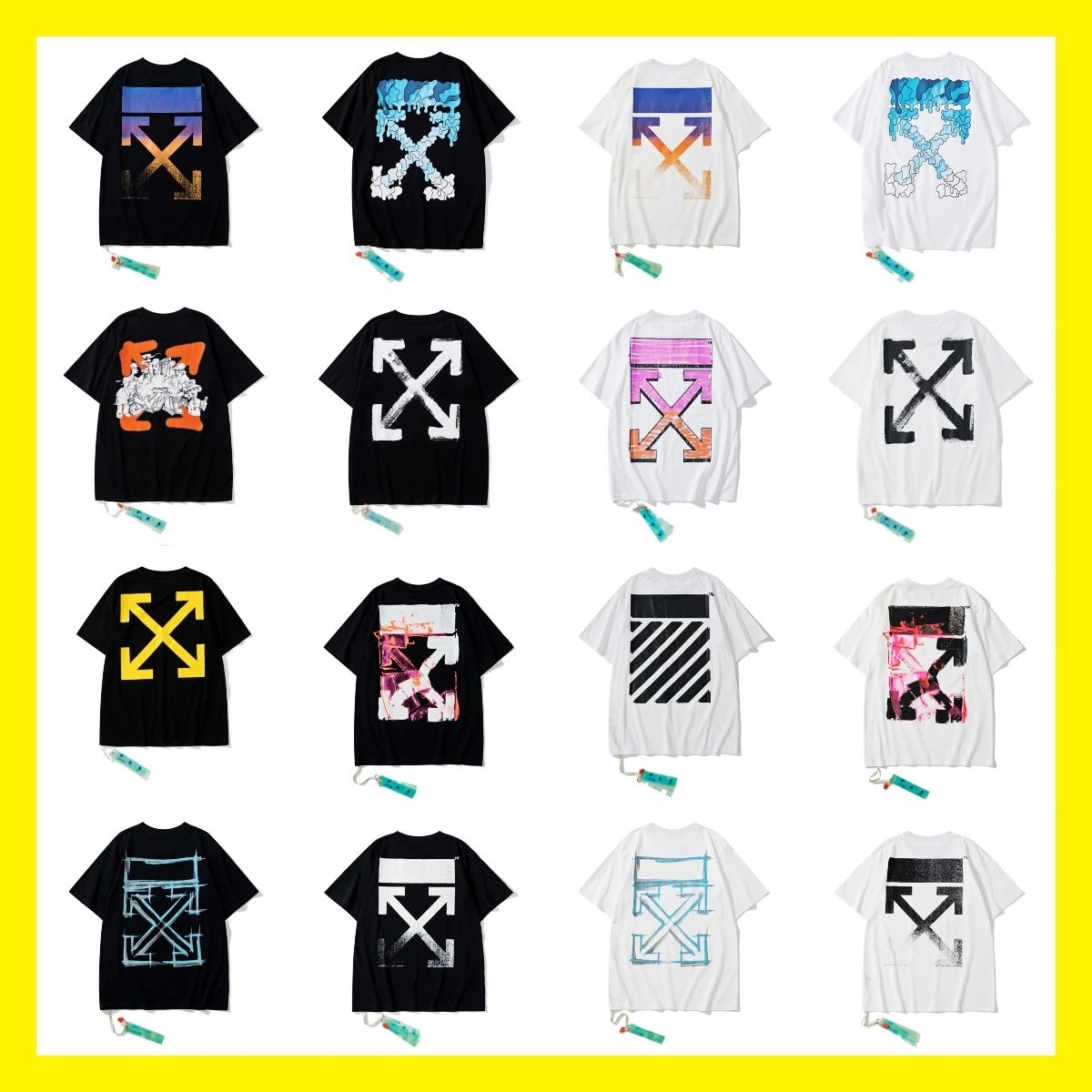 Off-White Arrows Graphic Streetwear T-Shirt Multicolor