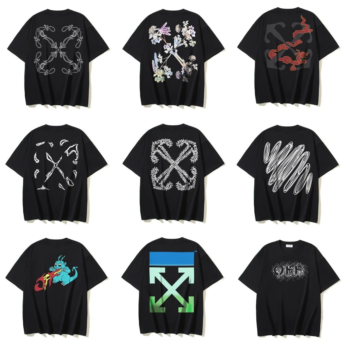 Off-White Arrows Graphic Oversized Tee Black