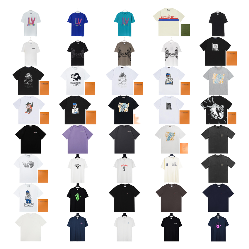 Louis Vuitton LV Graphic Print Cotton T-Shirt Multicolor