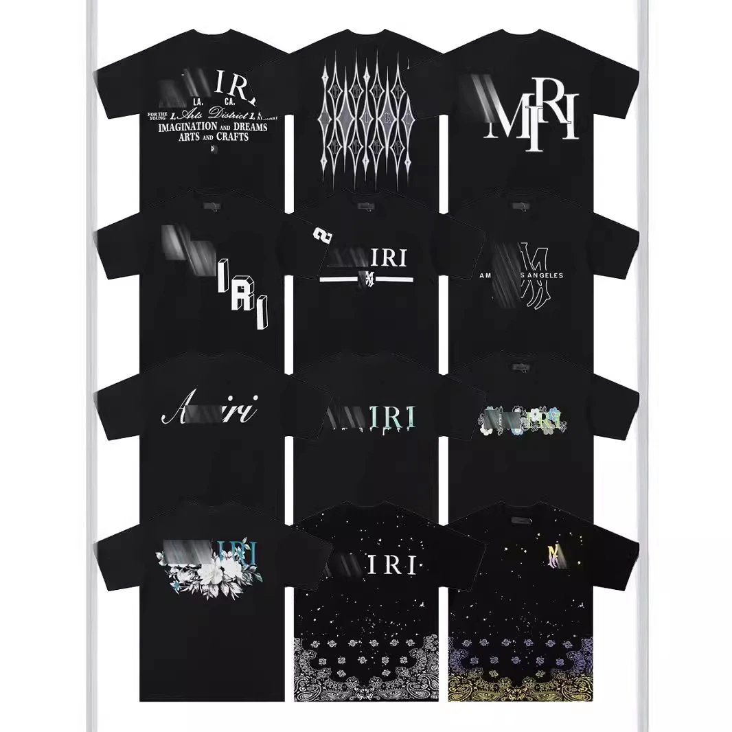 Amiri Graphic Print Cotton T-Shirt Black