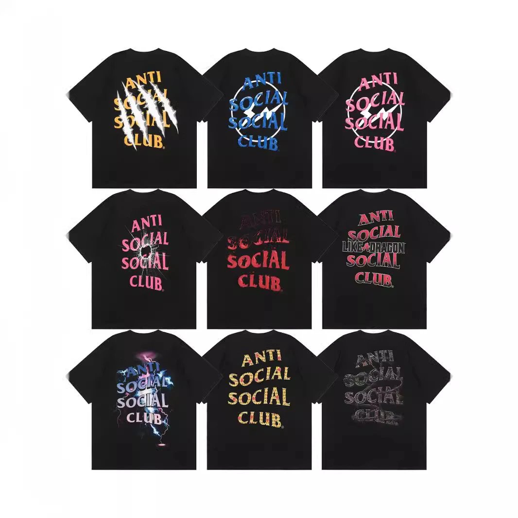 Anti Social Social Club ASSC Graphic Print Streetwear T-Shirt Black