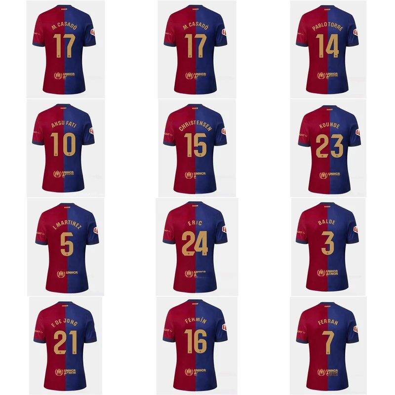 Nike FC Barcelona 2024-25 Home Retro Soccer Jersey Blue and Red