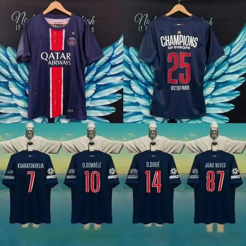 Nike Paris Saint-Germain 2024-25 Soccer Jersey Navy Blue