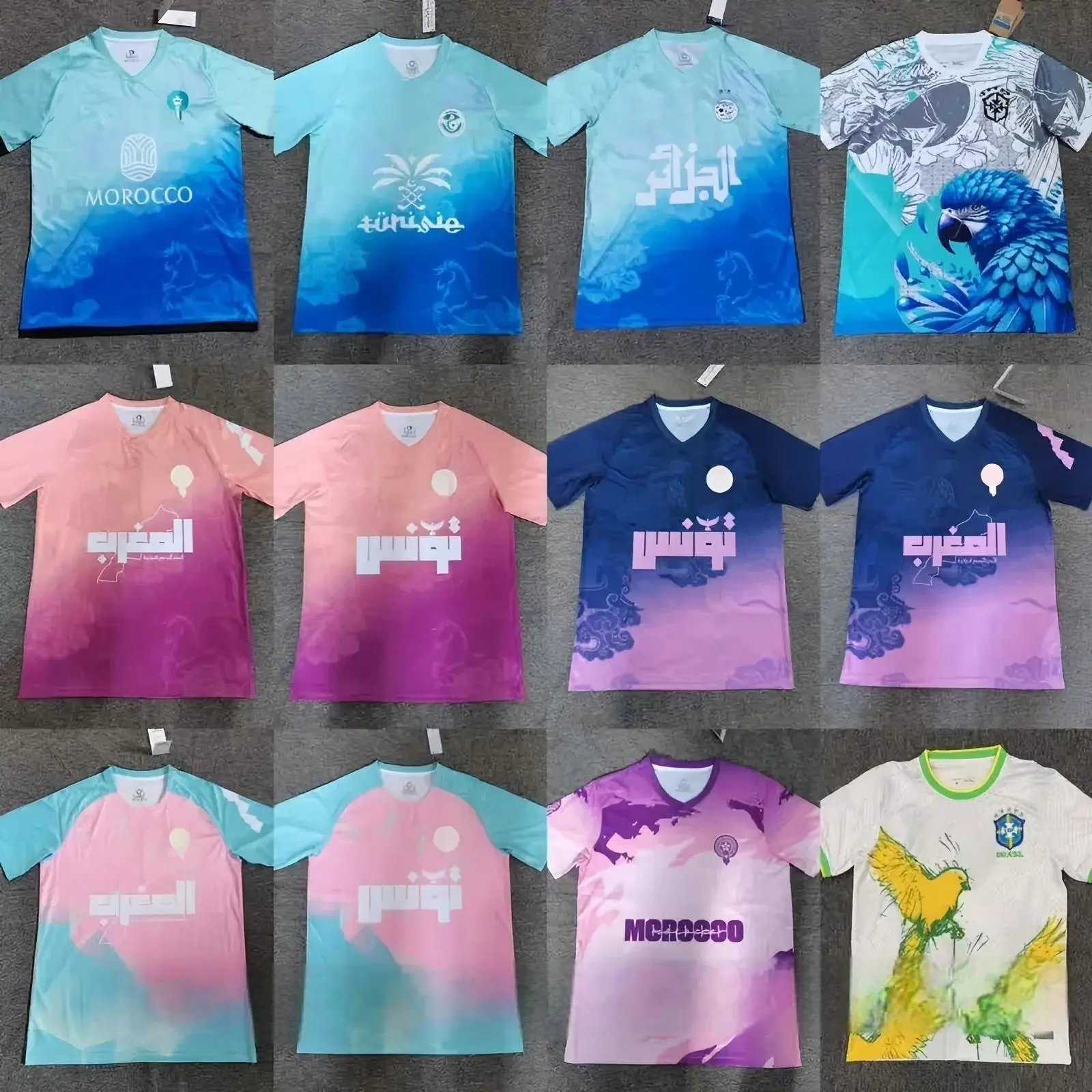 Design Graphic Print Soccer Jersey Multicolor