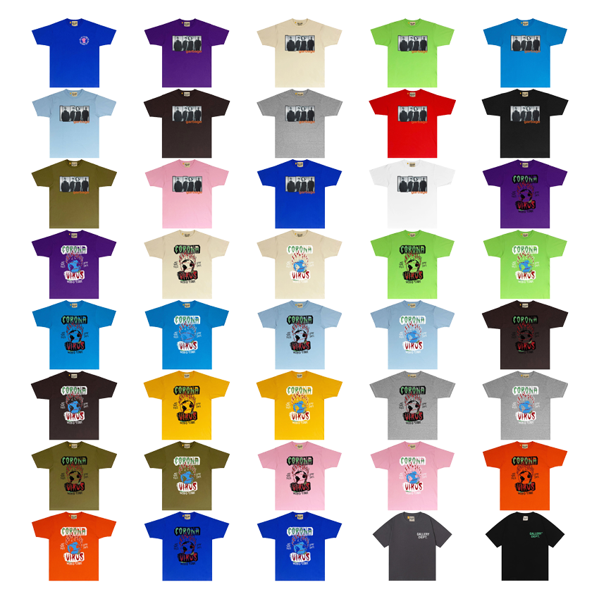 Gallery Dept. Corona Virus World Tour Graphic Tee Multicolor