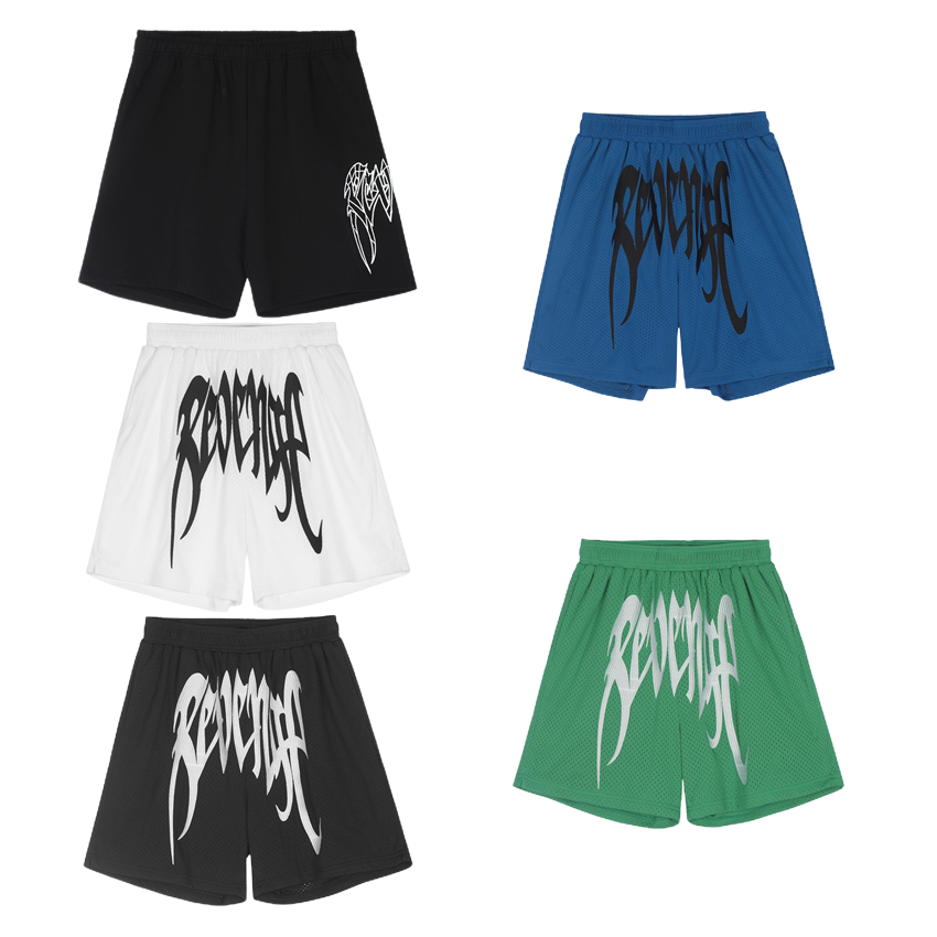 Revenge Mesh Shorts Streetwear Basketball Shorts Multicolor