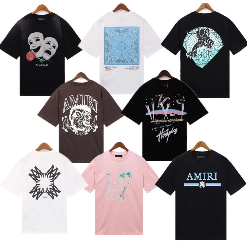 Amiri Graphic Print Oversized Tee Multicolor