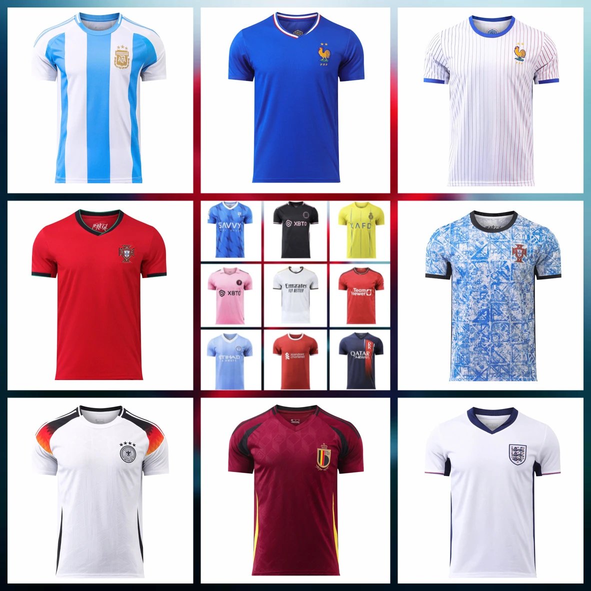 Design National Team Soccer Jerseys Graphic Sporty Jersey Multicolor