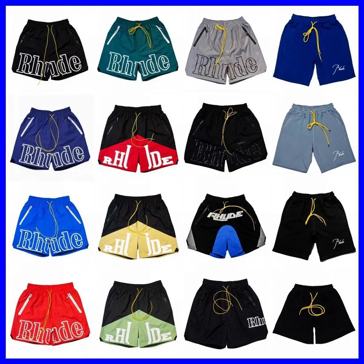 Rhude Traxedo Athletic Shorts Multicolor