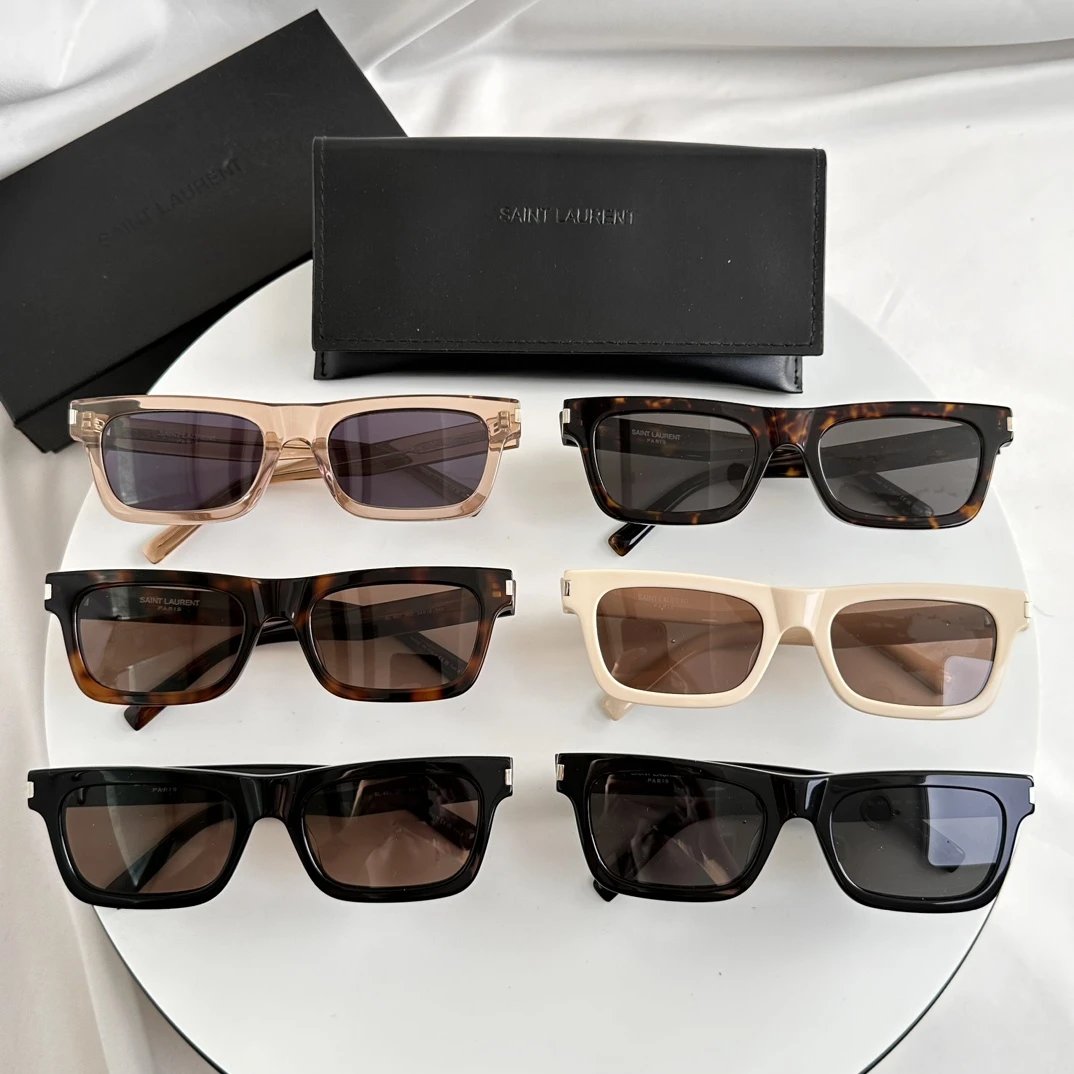 Saint Laurent YSL SL 462 Sulpice Rectangular Sunglasses Multicolor
