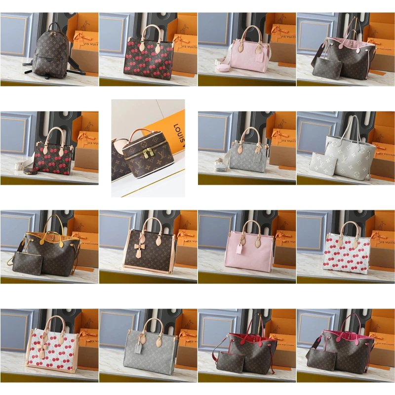 Louis Vuitton LV Monogram Collection Iconic Handbag Assortment Multicolor