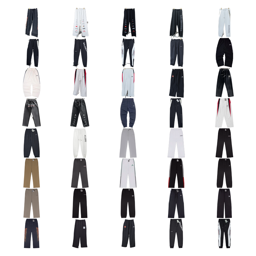 Balenciaga Tracksuit Pants Casual Streetwear Joggers Multicolor