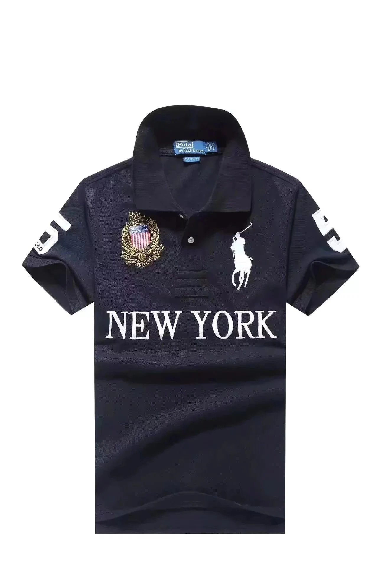Polo Ralph Lauren PRL New York Graphic Polo Shirt Black