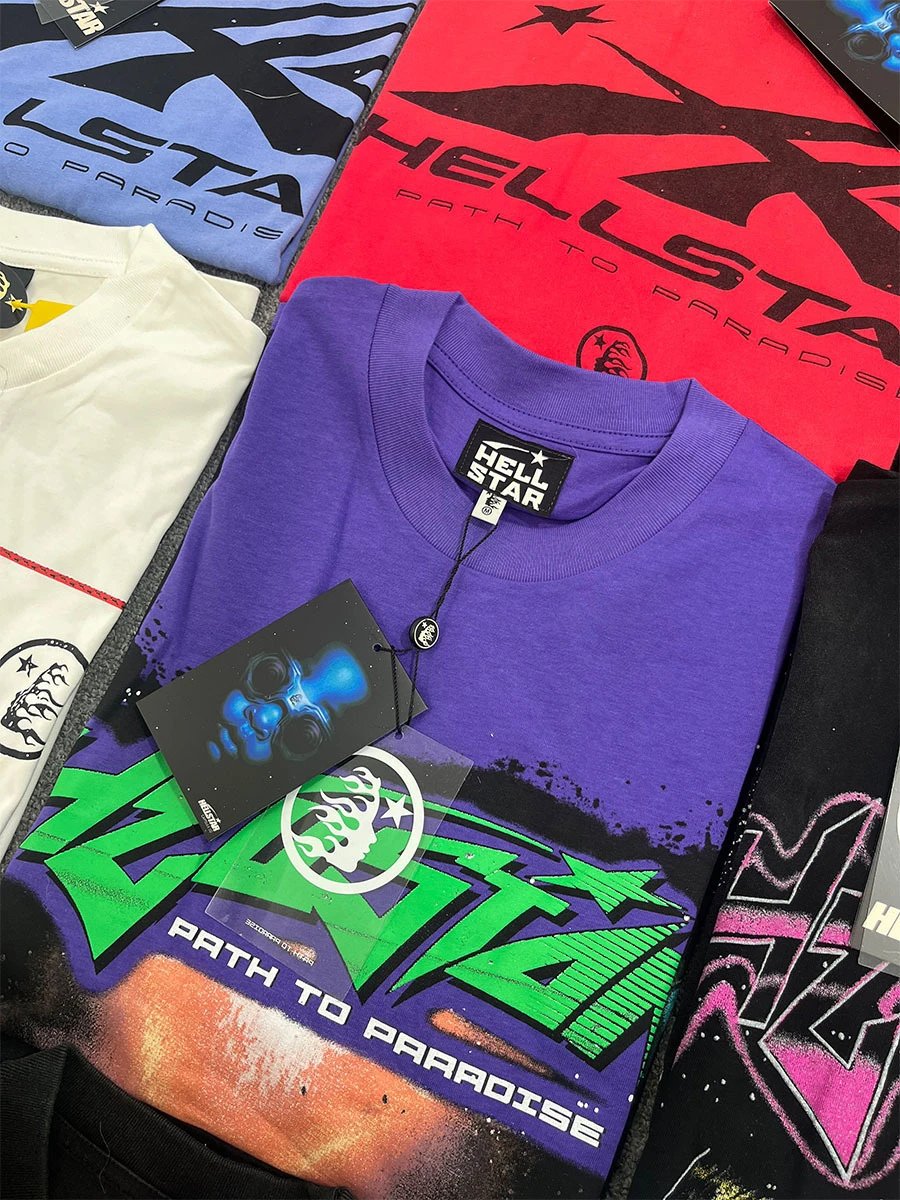 Hellstar Path To Paradise Graphic Tee T-Shirt Purple