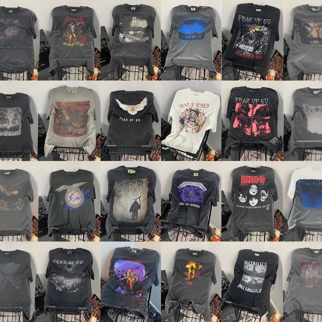Fear of God FOG Vintage Graphic Tee Oversized T-Shirt Black