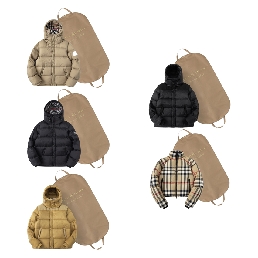 Burberry Detachable Sleeve Puffer Jacket Down Jacket Multicolor