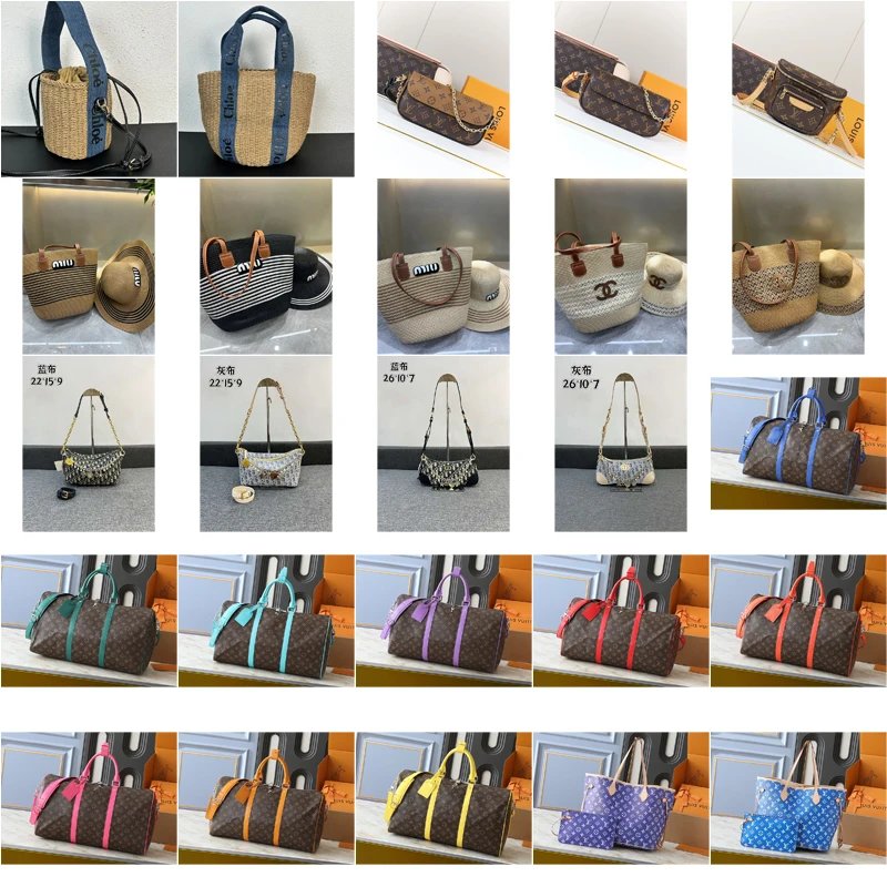 Louis Vuitton LV Keepall 50 Colorful Trim Travel Duffle Bag Brown