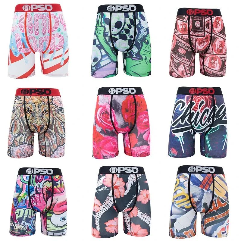 PSD Graphic Boxer Briefs Multicolored Underwear Set
