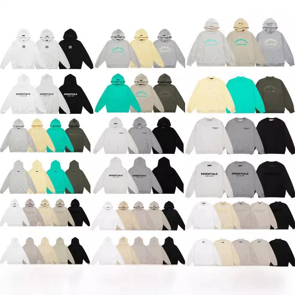 Fear of God FOG Essentials Oversized Hoodie and Sweatshirt Collection Multicolor