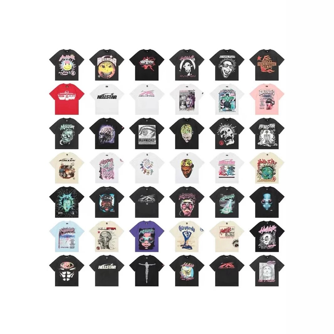Hellstar Graphic Print Streetwear T-Shirt Multicolor