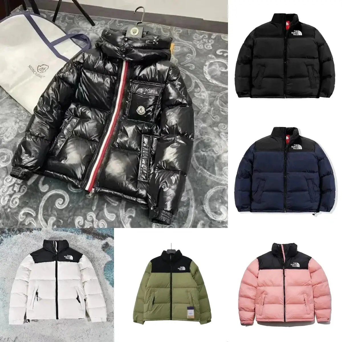 Moncler Maya Shiny Puffer Jacket Black